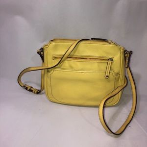 Pale Yellow Tignanello cross body purse